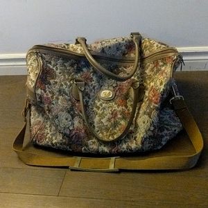 Vintage floral Diane von Furstenberg carpet bag